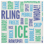 カールの専門語の生地-緑および青 ファブリック (クローズアップ)