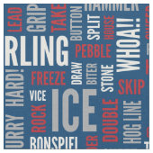 カールの専門語の生地-赤、白および青 ファブリック (クローズアップ)