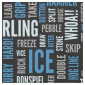 カールの専門語の生地-青および黒 ファブリック (クローズアップ)