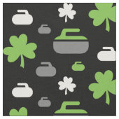 カールの石およびシャムロックの生地 ファブリック (クローズアップ)