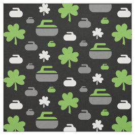 カールの石およびシャムロックの生地 ファブリック