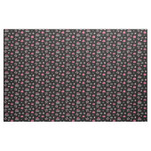 カールの石および星の生地-ピンク ファブリック (ヤード)