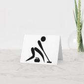 カールのCurlerの石造りの石のほうき カード (正面)