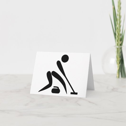 カールのCurlerの石造りの石のほうき カード (正面)