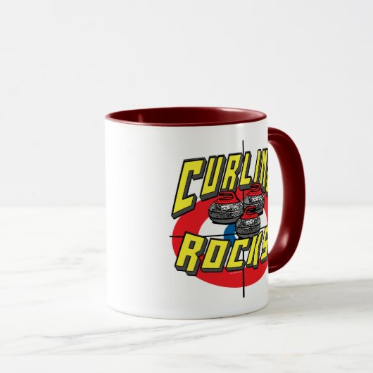 カールは赤の石のTシャツおよびギフトのアイディアを揺すります マグカップ (正面右)