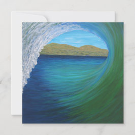 カールを巻くサーフィン