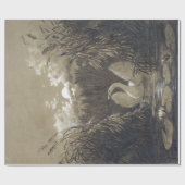 カールグスタフCarusリード間の白鳥 ラッピングペーパー (フラット)