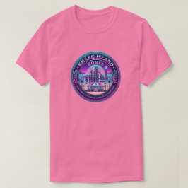 カールグ島の家 イラン ヴェイパーウェーブ ピンクTシャツ Tシャツ