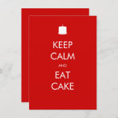 カールケーキ75誕生日招待状 招待状 (正面/裏面)