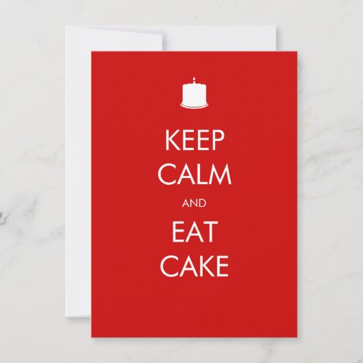 カールケーキ75誕生日招待状 招待状 (正面)