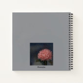 カールジュンクリエイティブ引用文キュートピンクフラワージャーナル ノートブック (裏面)