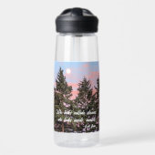 カールジュン引用文ライジングムーンサンセット ウォーターボトル (正面)