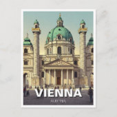 カールスカーシュカールスプラッツウィーンオーストリア旅行 ポストカード (正面)