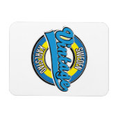 カールスタッドスウェーデンヴィンテージスタイルロゴ マグネット (横)