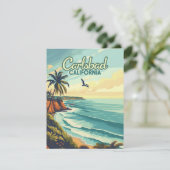 カールスバッドカリフォルニアサンディエゴビーチヴィンテージカード (スタンド正面)