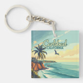 カールスバッドカリフォルニアサンディエゴビーチヴィンテージ キーホルダー (正面)