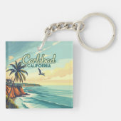 カールスバッドカリフォルニアサンディエゴビーチヴィンテージ キーホルダー (裏面)