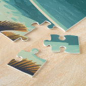 カールスバッドカリフォルニアサンディエゴビーチヴィンテージ ジグソーパズル (側面)