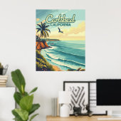 カールスバッドカリフォルニアサンディエゴビーチヴィンテージ ポスター (ホームオフィス)