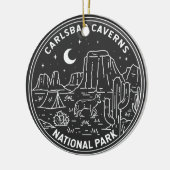 カールスバッドカヴェンズ国立公園ヴィンテージ  セラミックオーナメント (左)