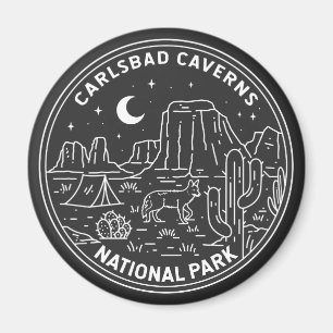 カールスバッドカヴェンズ国立公園ヴィンテージ マグネット