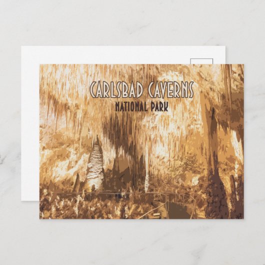 カールスバッドカーバーンズ国立公園ニューメキシコ ポストカード (正面/裏面)