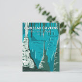 カールスバッドカーヴァンス国立公園ヴィンテージはがき ポストカード (スタンド正面)