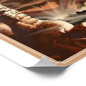 カールスバッドカーヴァンス国立公園石造アートワーク ポスター (角)