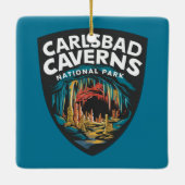 カールスバッドカーヴァンス国立公園 セラミックオーナメント (裏面)