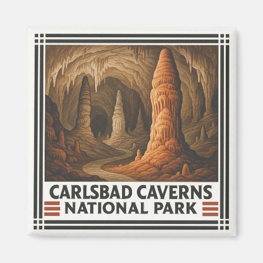 カールスバッドカーヴァンス国立公園 マグネット (正面)