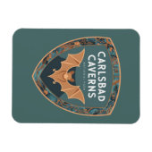 カールスバッドカーヴァンズUS国立公園こうもりエンブレム マグネット (横)