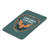 カールスバッドカーヴァンズUS国立公園こうもりエンブレム マグネット (左側)