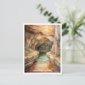 カールスバッドカーヴェンズナショナルパークウォーター絵画カラーズ ポストカード (スタンド正面)