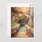 カールスバッドカーヴェンズナショナルパークウォーター絵画カラーズ ポストカード (正面/裏面)