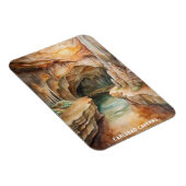 カールスバッドカーヴェンズナショナルパークウォーター絵画カラーズ マグネット (右側)