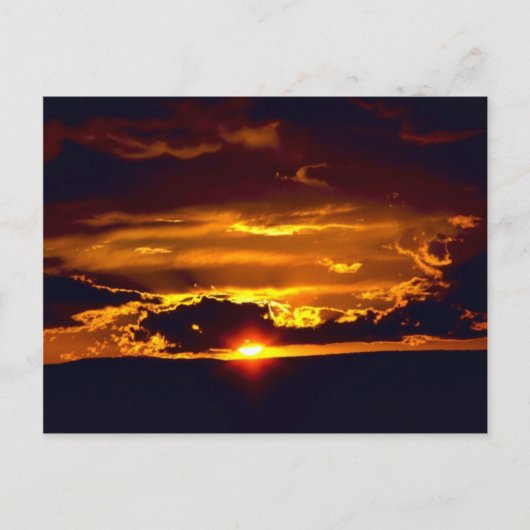 カールスバッドカーヴェンズナショナルパークサンセット ポストカード (正面)