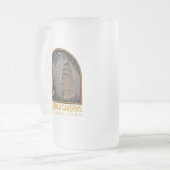 カールスバッドカーヴェンズナショナルパークヴィンテージエンブレム フロストグラスビールジョッキ (正面左)