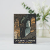 カールスバッド洞窟,ジャイアントドームとツインドーム,旅行 ポストカード (スタンド正面)