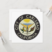 カールスバッド（カリフォルニア州）シティシール カード (正面/裏面インサイチュ)