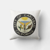 カールスバッド(カリフォルニア州)シティシール クッション (裏面)