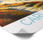 カールスバッド・カリフォルニア旅行ポスター、カールスバッド・カリフォ ポスター (角)