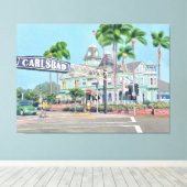 カールスバッド・カリフォルニア キャンバスプリント (インサイチュ (ウッドフロア))