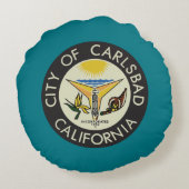 カールスバッド，カリフォルニア ラウンドクッション (裏面)