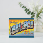 カールスバッド、ニューメキシコヴィンテージアートポストカード ポストカード (スタンド正面)