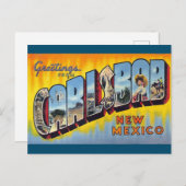 カールスバッド、ニューメキシコヴィンテージアートポストカード ポストカード (正面/裏面)