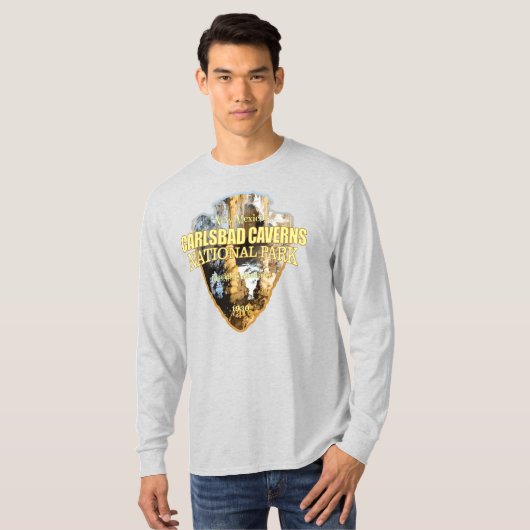 カールスバッドCaverns NP （矢印） Tシャツ (正面フル)