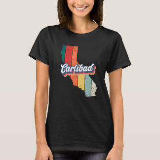 カールスバートシティレトロヴィンテージホームタウンカリフォルニア Tシャツ