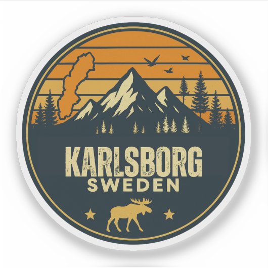 カールスボリ、スウェーデン Sverige シール (正面)