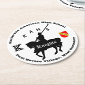 カールスルーエ·アメリカン·ハイスクールのコースター ラウンドペーパーコースター (アングル)