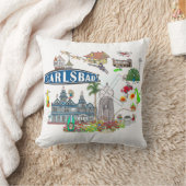 カールズバッドビーチシティの楽しみ クッション (ブランケット)